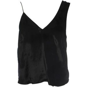 Michelle Mason Asymmetrical Cami in Black